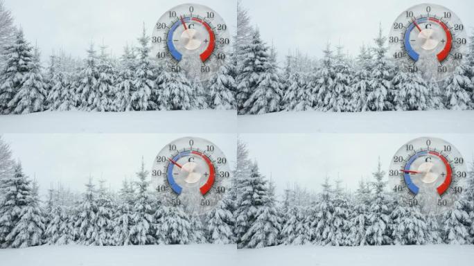 爱沙尼亚气温下降的冬季