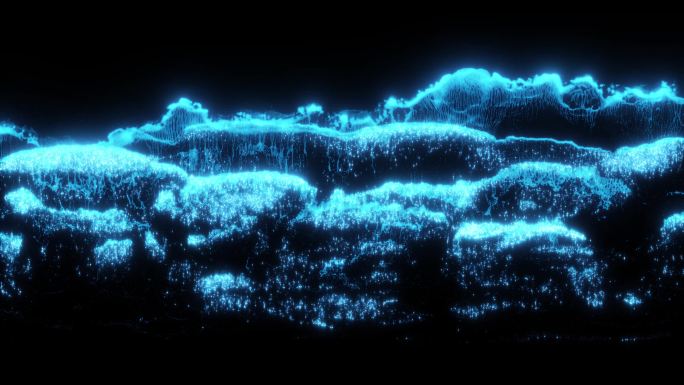 荧光海面泡沫-4K