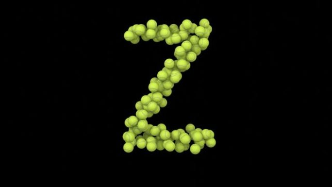移动网球的动画-字母Z