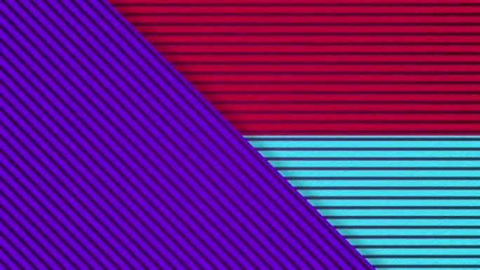 红色、紫色和蓝色纹理背景与线条动画