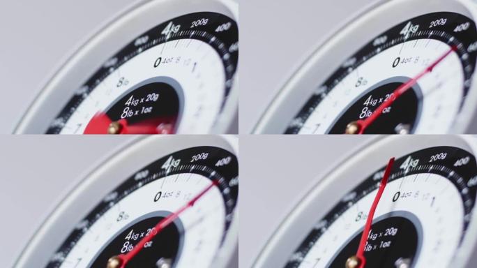 旧货复古ECU模拟厨房秤白色塑料