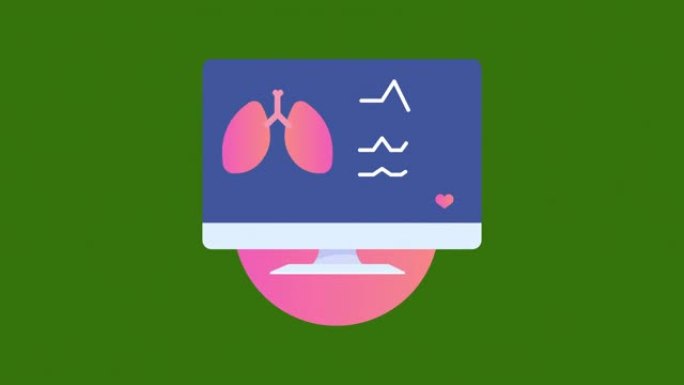 屏幕图标上的肺