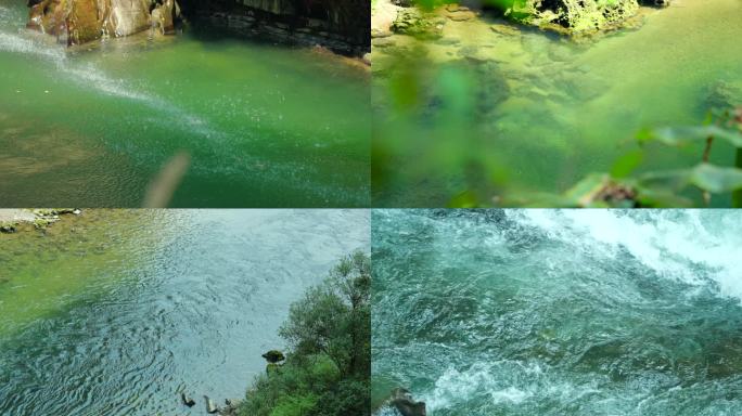 瀑布溪水河流山川