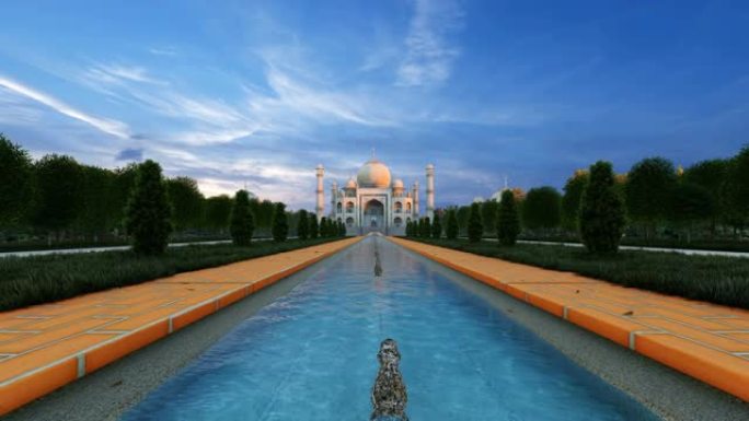 美丽的泰姬陵宫殿，印度阿格拉