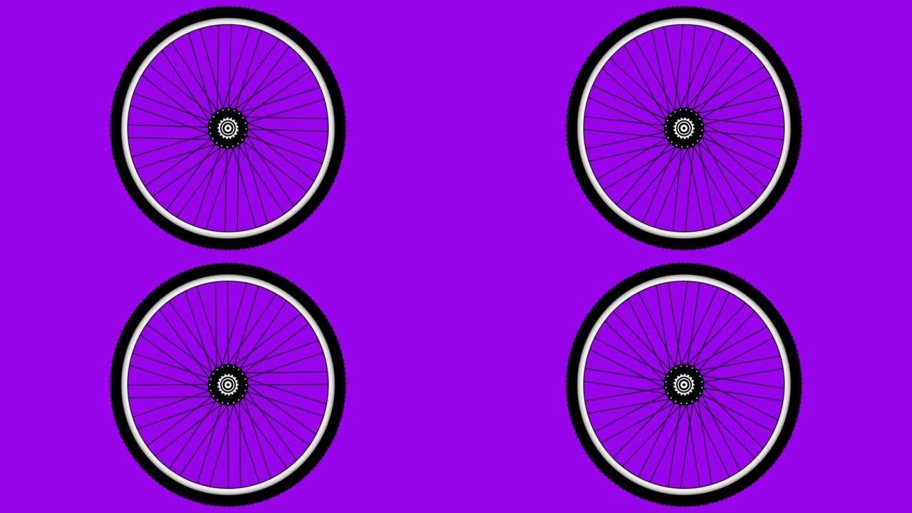 后自行车车轮旋转尖头自行车轮胎自行车橡胶。山地轮胎健身自行车山地自行车