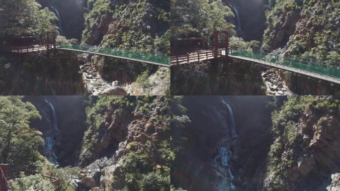 美丽的桃园，台湾峡谷吊扇旅游景点