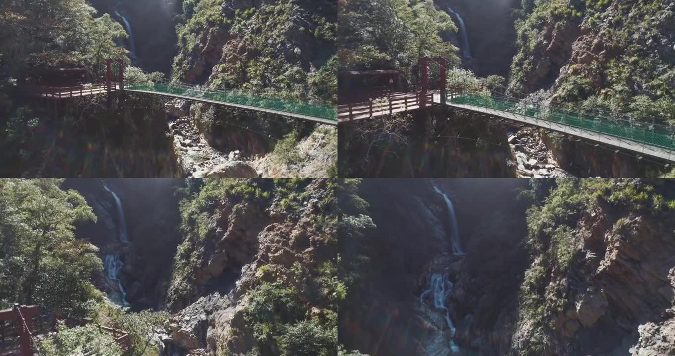 美丽的桃园，台湾峡谷吊扇旅游景点