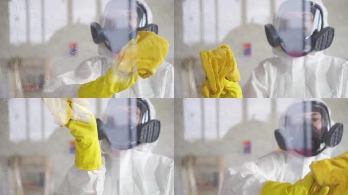 防护服和防护面罩中的灭虫剂进行表面处理