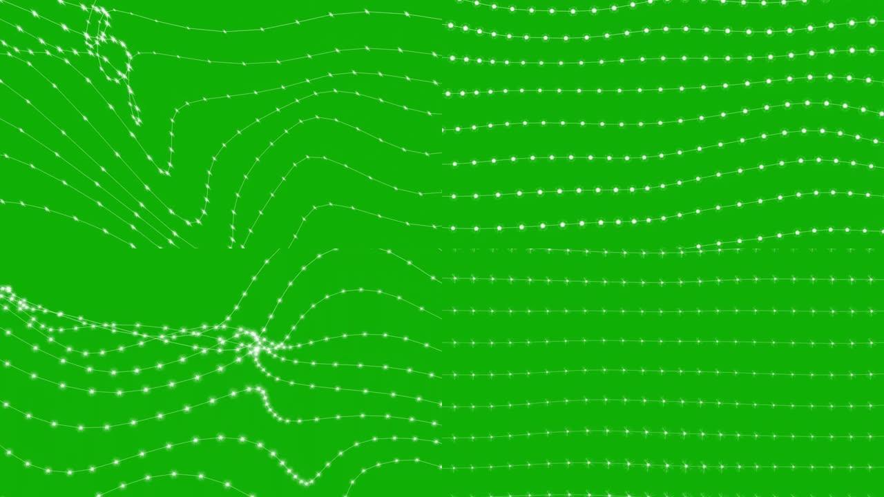 Flash线程运动图形与绿屏背景