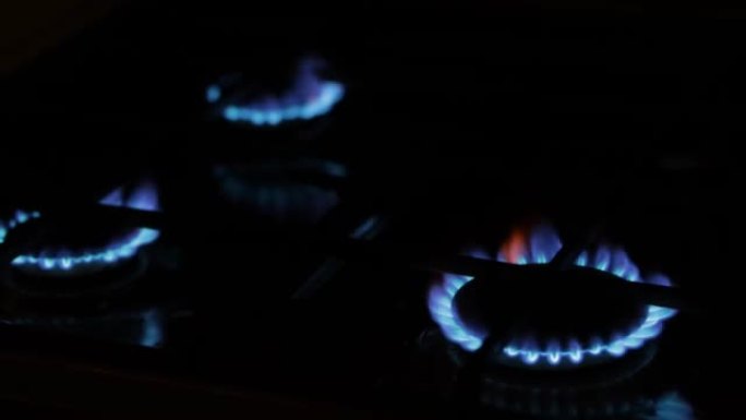 燃气燃烧器在厨房炉灶上消失，天然气出现问题