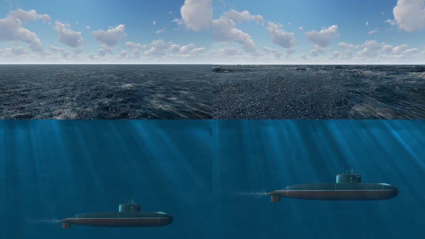 中国潜水艇水下