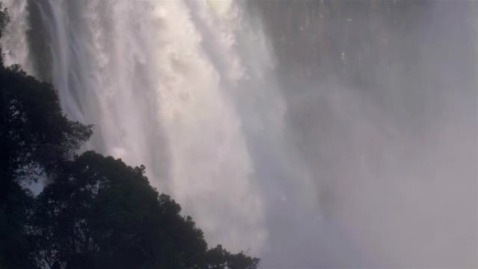 非洲维多利亚瀑布的瀑布