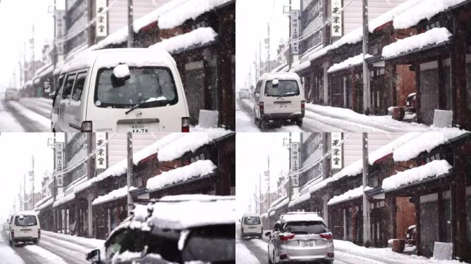 日本一乡村大雪纷飞