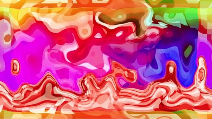 彩色抽象液体渐变大理石背景。4k趋势动画