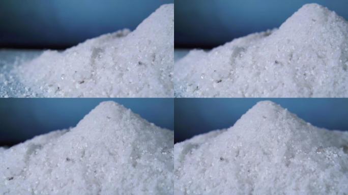 白色颗粒试剂防冰剂特写
