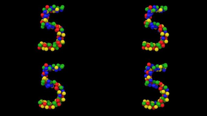 玩具球动画主题字体5号