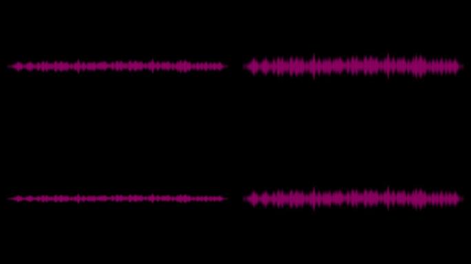 粉色和紫色声压图像循环视频