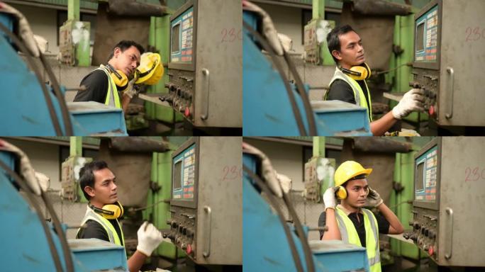 总机修工在一家机械厂工作。旧机器大量使用后，检查控制柜是否运转正常。