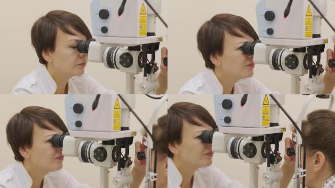 选择性激光小梁成形术。眼部疾病的一般诊断。眼科前角镜