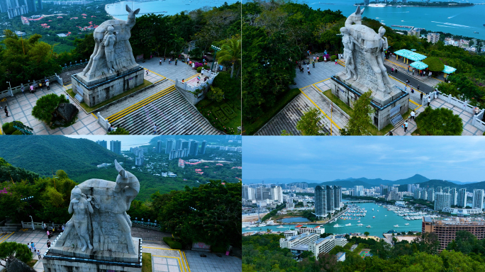 三亚 鹿回头 国际旅游城市 航拍