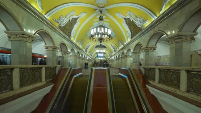 莫斯科地铁最繁忙的车站是Komsomolskaya