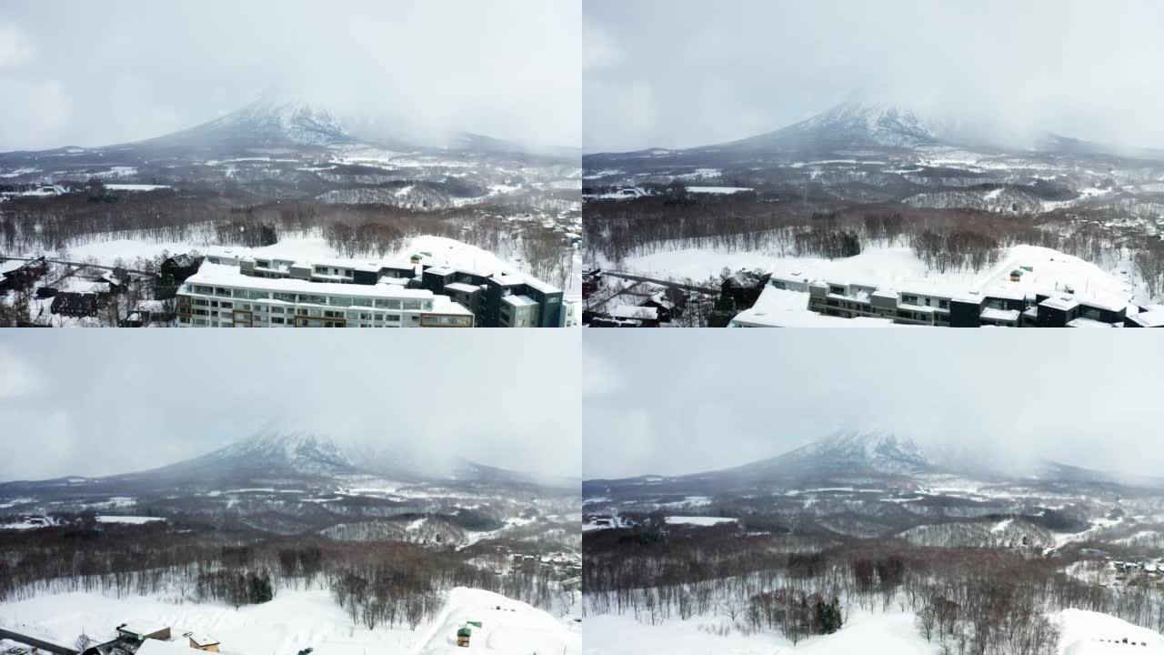 新雪谷美丽的冬天