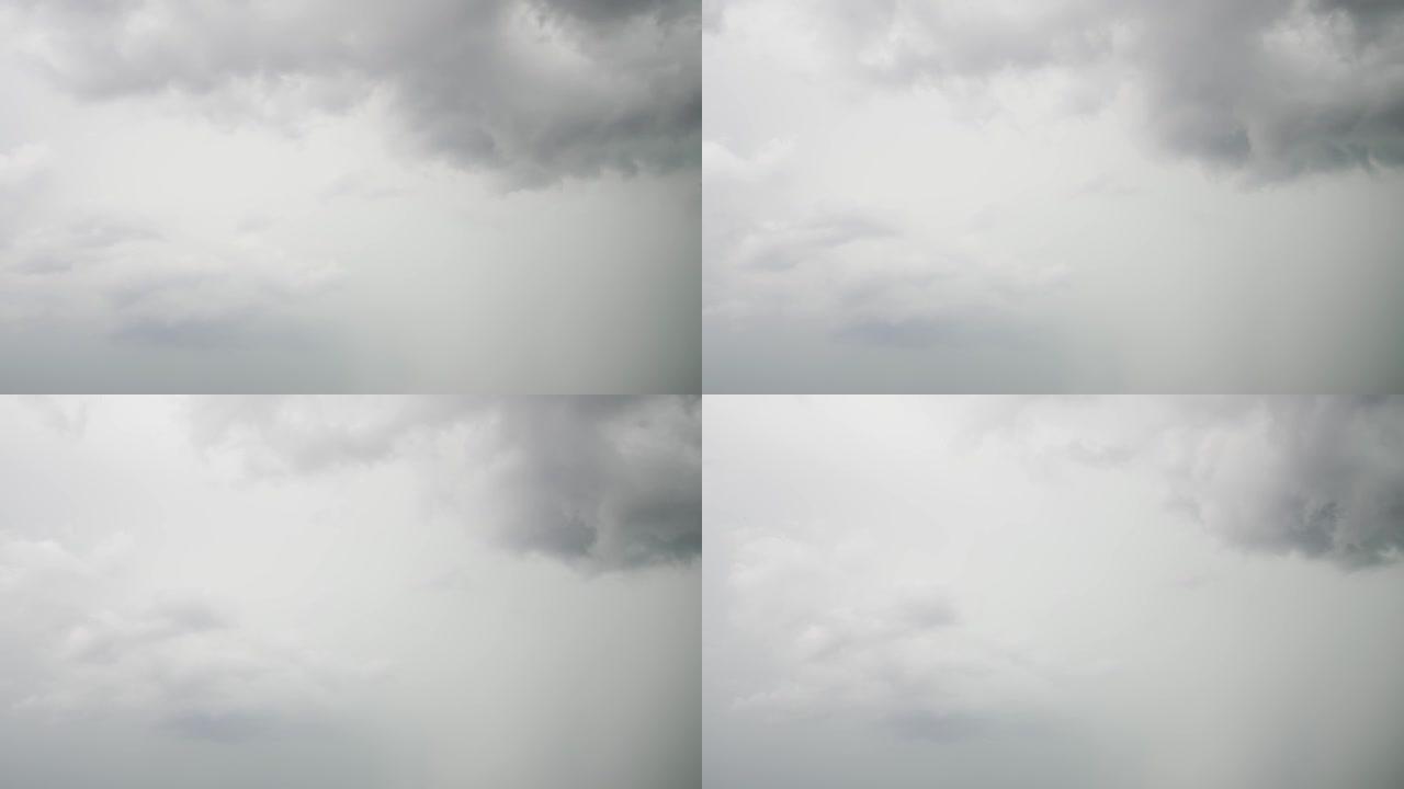 时间流逝戏剧性的云景。天雷。风暴