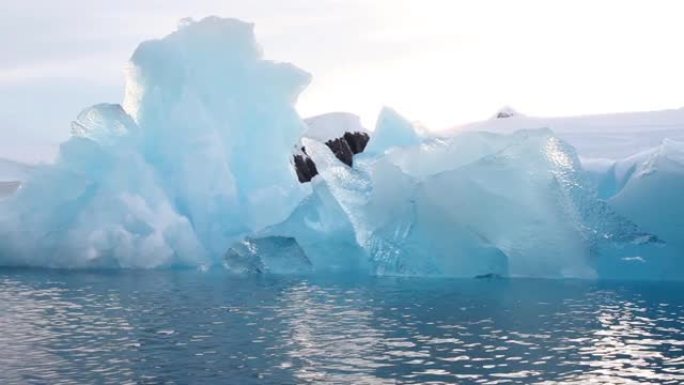南极洲的大型冰山
