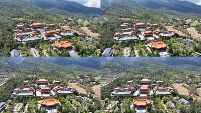 大理崇圣寺三塔航拍