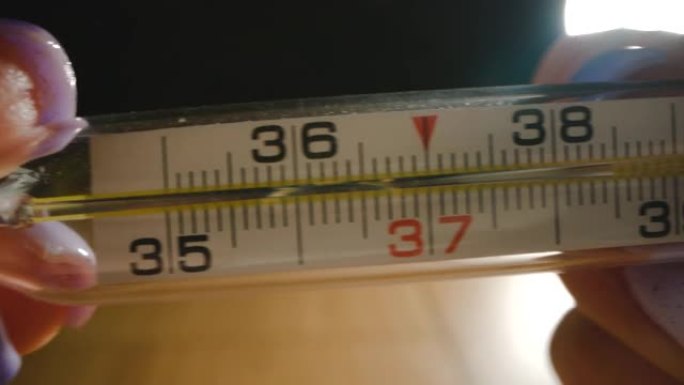 温度计特写镜头温度计