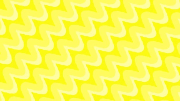 圆角的黄色之字形线对角线移动。