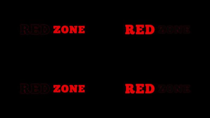 显示红色区域交替闪烁红色、霓虹灯4K 60 FPS的视频