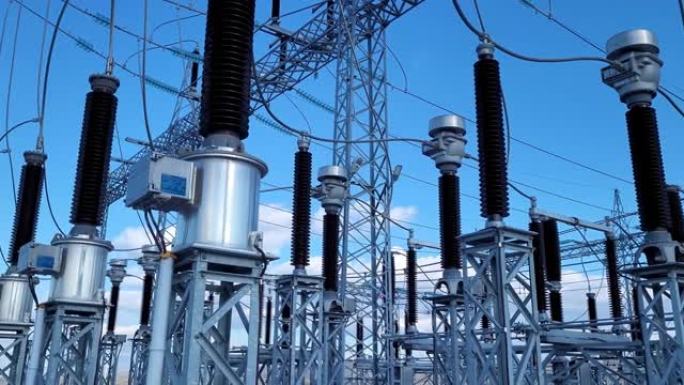 154 kV开关系统中的隔离开关、断路器、电流和电压互感器