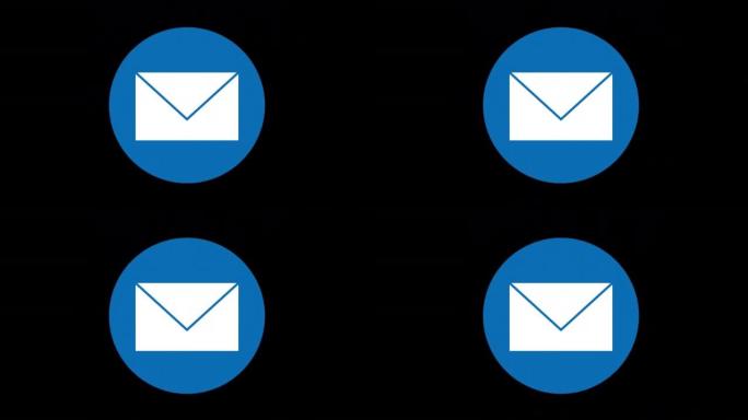 图标动画【简单的圆圈邮件】