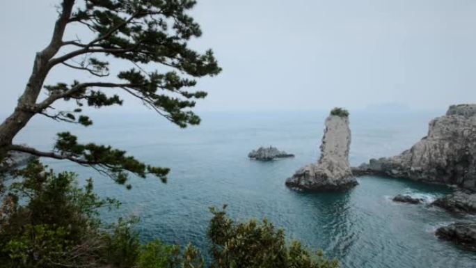 韩国济州岛Oedolgae Rock