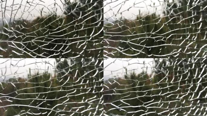 裂纹玻璃碎裂的玻璃钢化玻璃玻璃裂纹