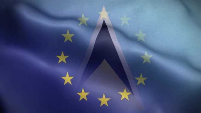 EU圣卢西亚国旗循环背景4K