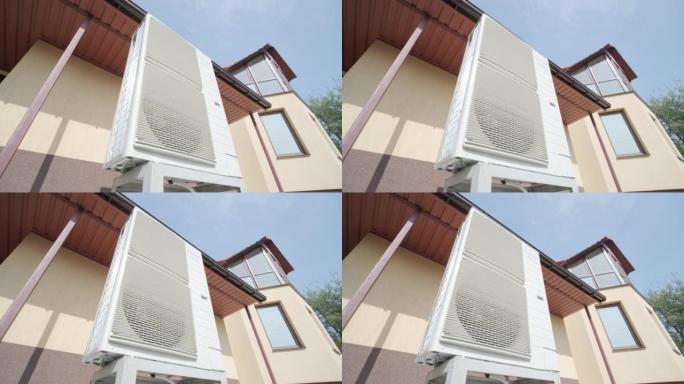 暖通空调技术人员在现场安装供暖、通风和空调系统