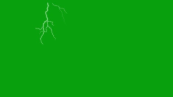 闪电螺栓绿色屏幕运动图形