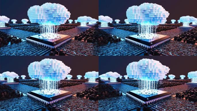 云计算低聚体素3D渲染