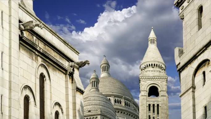 巴黎圣心圣殿，通称圣心大教堂，位于法国巴黎蒙马特区