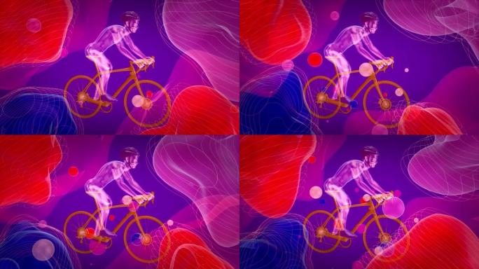4k自行车手设计的抽象背景