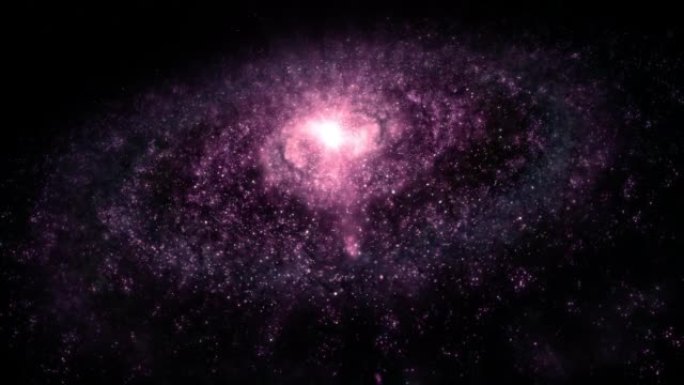 深空巨型外星紫色银河系像螺旋星系的全幅宽镜头