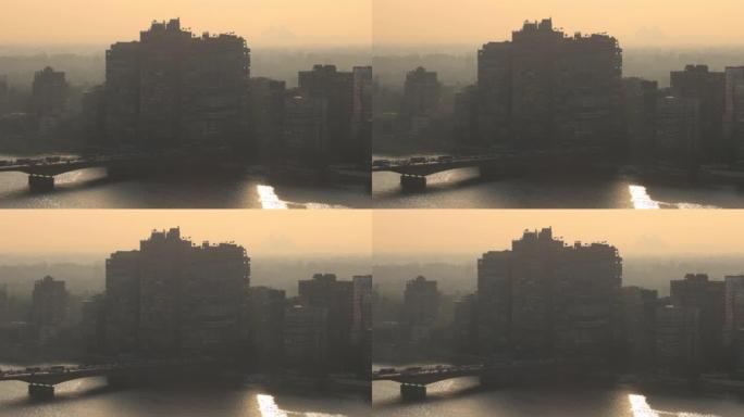 开罗,埃及河道傍晚