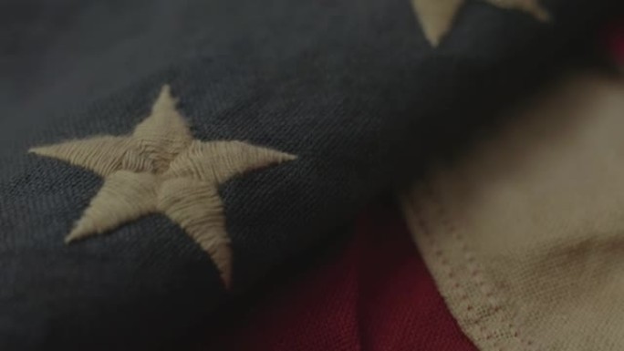 美国国旗上13颗美国革命星条旗的细节