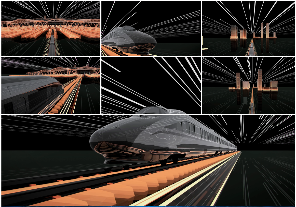 地铁 动车 火车 动车组 宣传片