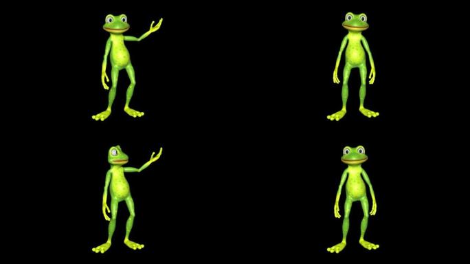 青蛙手势循环阿尔法通道