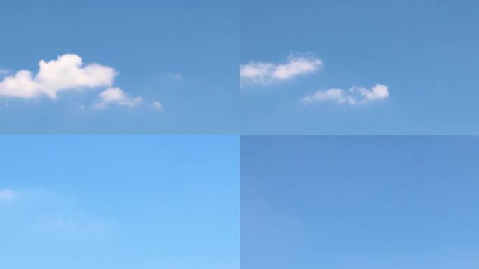 带移动云的延时天空。镜头延时天空。延时云朵美丽的天空。有云的天空天气自然云蓝色。