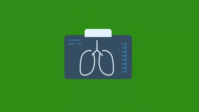 肺部x射线图标动画。