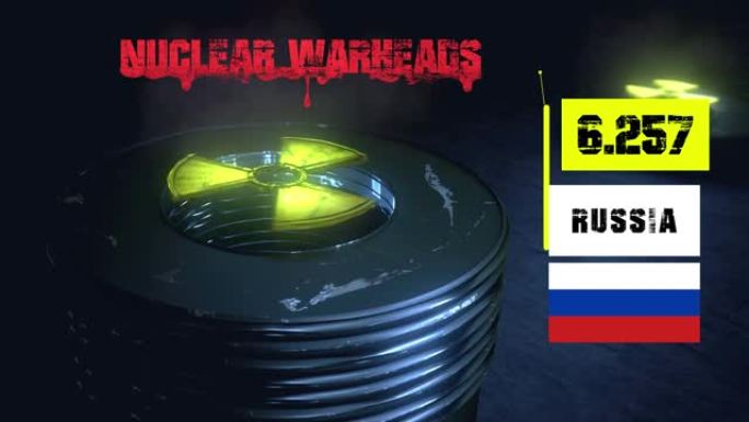 俄罗斯核武器/弹头的3d动画